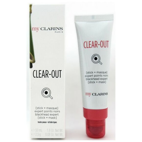 Clarins My Clarins Clear-Out Blackhead Expert 1.7oz Stick + .09oz Mask 1.8oz New - Picture 2 of 7